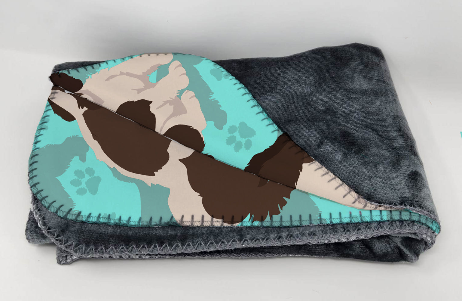 Liver English Springer Spaniel Soft Travel Blanket with Bag Airplane Blanket, Indoor Outdoor Camping Blanket for Traveling, Picnics, Beach Trips, Concerts