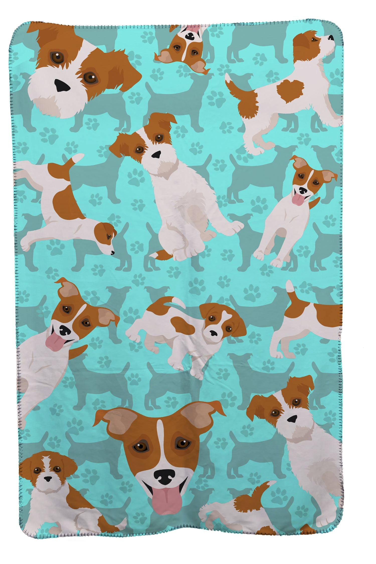 Red and White Jack Russell Terrier Soft Travel Blanket with Bag Airplane Blanket, Indoor Outdoor Camping Blanket for Traveling, Picnics, Beach Trips, Concerts
