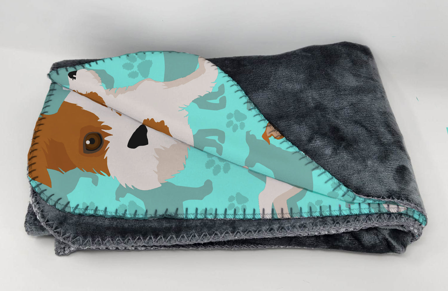 Red and White Jack Russell Terrier Soft Travel Blanket with Bag Airplane Blanket, Indoor Outdoor Camping Blanket for Traveling, Picnics, Beach Trips, Concerts