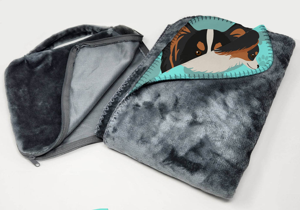 Tricolor Papillon Soft Travel Blanket with Bag Airplane Blanket, Indoor Outdoor Camping Blanket for Traveling, Picnics, Beach Trips, Concerts