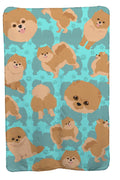 Orange Pomeranian Soft Travel Blanket with Bag Airplane Blanket, Indoor Outdoor Camping Blanket for Traveling, Picnics, Beach Trips, Concerts