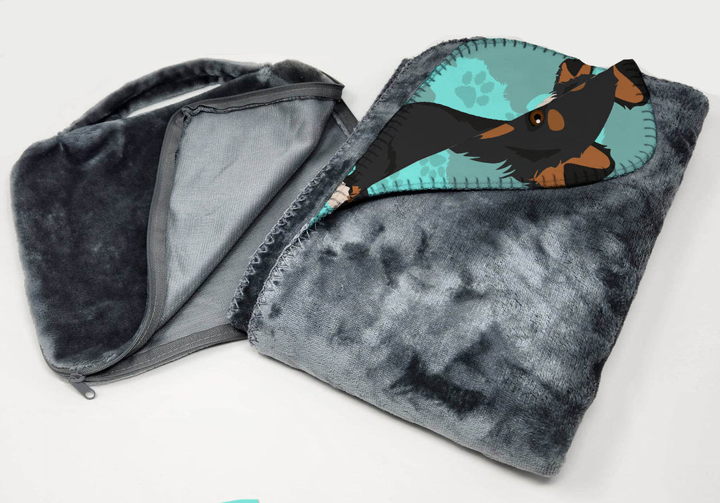 Tricolor Sheltie Soft Travel Blanket with Bag Airplane Blanket, Indoor Outdoor Camping Blanket for Traveling, Picnics, Beach Trips, Concerts