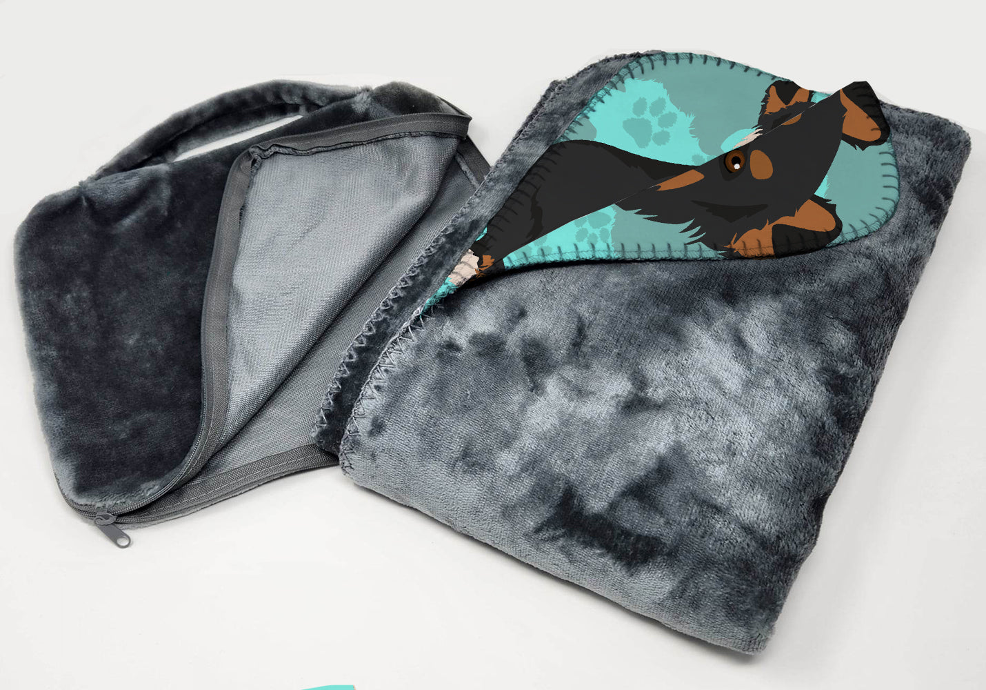 Tricolor Sheltie Soft Travel Blanket with Bag Airplane Blanket, Indoor Outdoor Camping Blanket for Traveling, Picnics, Beach Trips, Concerts