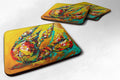 Crawfish Anyway You Like It Foam Coasters Set of 4 Cup Coasters for Indoor Outdoor, Tabletop Protection, Anti Slip, Mouse pad Material