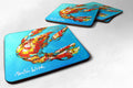 Crawfish Baby Craw Foam Coasters Set of 4 Cup Coasters for Indoor Outdoor, Tabletop Protection, Anti Slip, Mouse pad Material