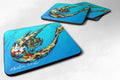Shrimp Baby Shrimp Foam Coasters Set of 4 Cup Coasters for Indoor Outdoor, Tabletop Protection, Anti Slip, Mouse pad Material