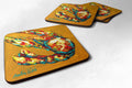 Crawfish Crawfish & Hot Foam Coasters Set of 4 Cup Coasters for Indoor Outdoor, Tabletop Protection, Anti Slip, Mouse pad Material