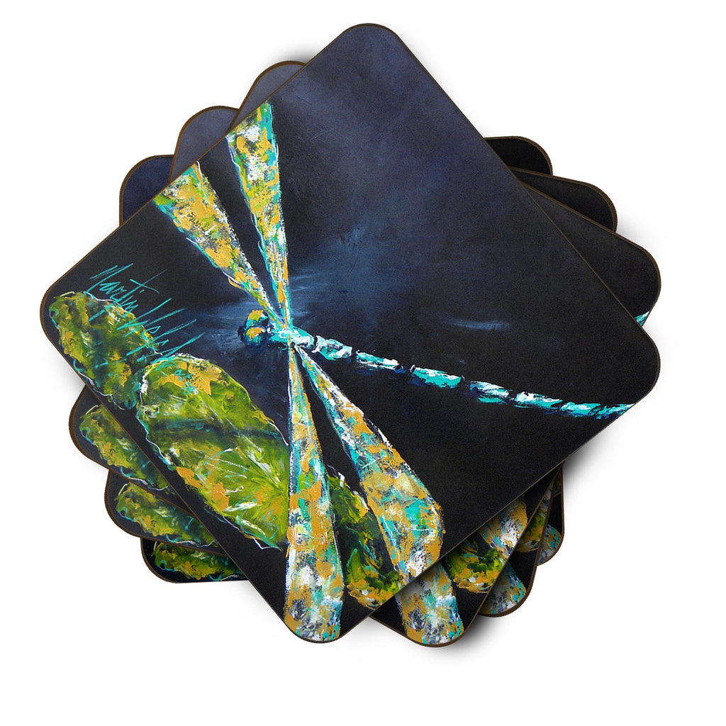 Foam Coasters Set of 4 Cup Coasters for Indoor Outdoor, Tabletop Protection, Anti Slip, Mouse pad Material