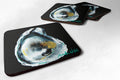 Oyster Goldie Foam Coasters Set of 4 Cup Coasters for Indoor Outdoor, Tabletop Protection, Anti Slip, Mouse pad Material