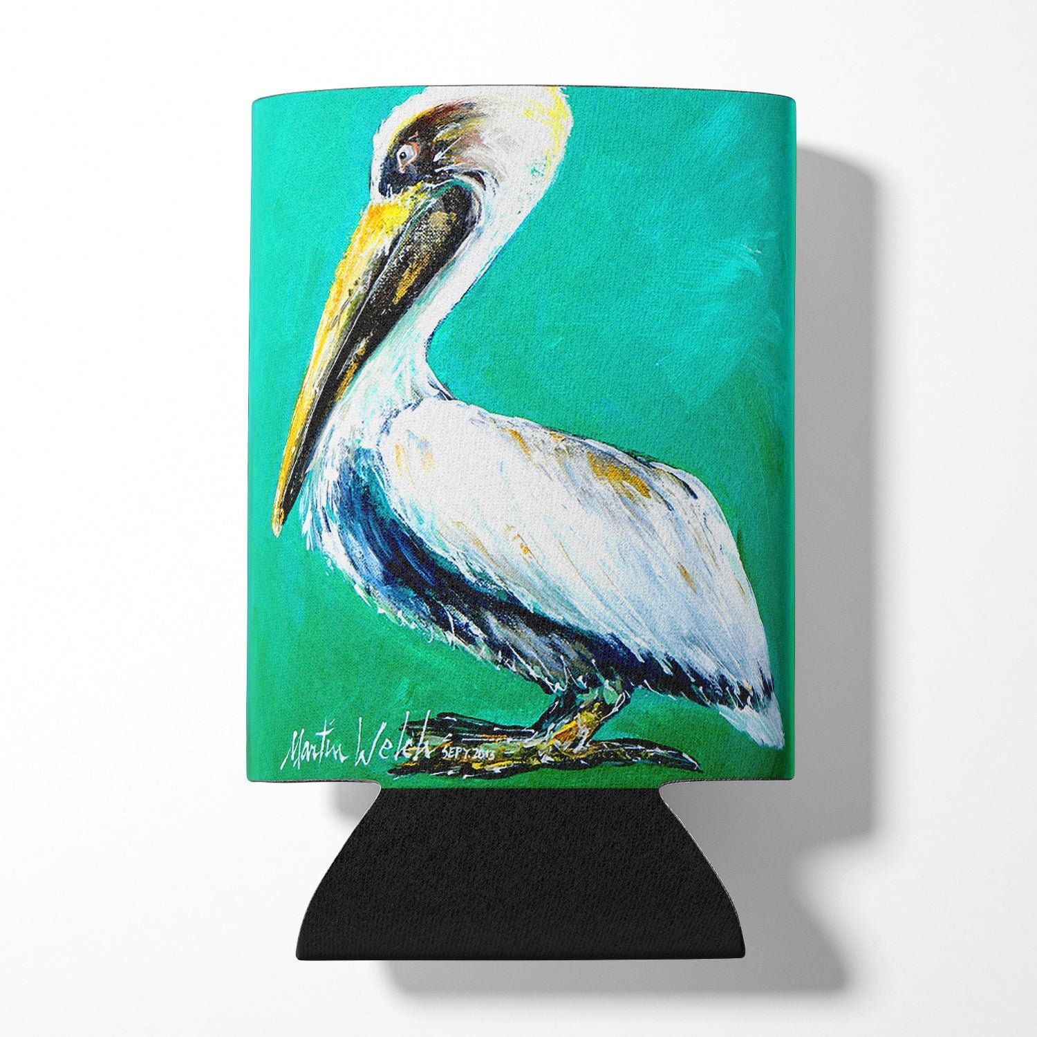 Bird - Pelican Lightin Up Can or Bottle Hugger Cooler Sleeve for Standard 12 oz Cans, Insulated Foam Beer & Soda Can Hugger Reusable