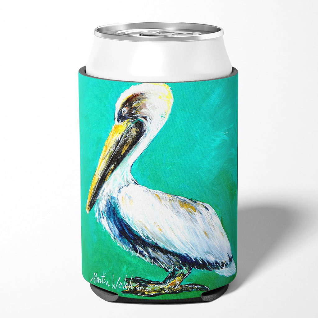Bird - Pelican Lightin Up Can or Bottle Hugger Cooler Sleeve for Standard 12 oz Cans, Insulated Foam Beer & Soda Can Hugger Reusable