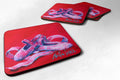 Ballet Little Slippers Foam Coasters Set of 4 Cup Coasters for Indoor Outdoor, Tabletop Protection, Anti Slip, Mouse pad Material