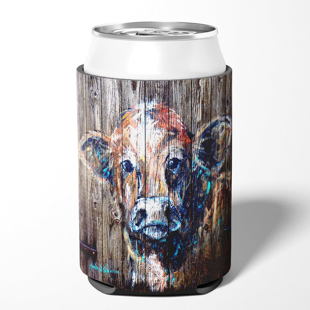 Cow Moo Shine Can or Bottle Hugger Cooler Sleeve for Standard 12 oz Cans, Insulated Foam Beer & Soda Can Hugger Reusable