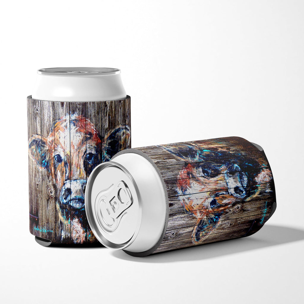Cow Moo Shine Can or Bottle Hugger Cooler Sleeve for Standard 12 oz Cans, Insulated Foam Beer & Soda Can Hugger Reusable