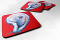 Oyster Wiggle My Shell Foam Coasters Set of 4 Cup Coasters for Indoor Outdoor, Tabletop Protection, Anti Slip, Mouse pad Material