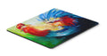 Bird - Rooster Chief Big Feathers Mouse Pad, Heat Resistant Trivet Hot Pad , Non Slip Rubber Desk Mat, Kitchen Counter Protector, Home Office Decor Gift
