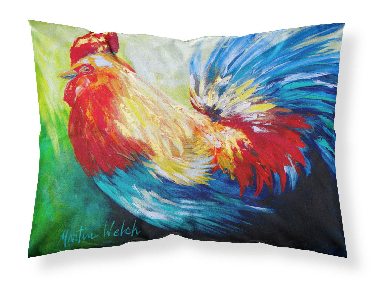 Bird - Rooster Chief Big Feathers Standard Pillowcase Lightweight Super Soft Easy Care Decorative Artwork Pillowcase, Standard