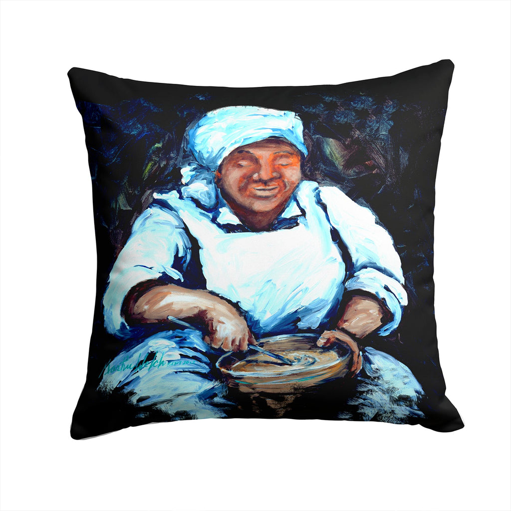 Hot Water Cornbread  Decorative Throw Pillow 14x14 Indoor Outdoor Accent Cushion, Fabric Cover with Insert for Sofa, Bed, Porch & Living Room