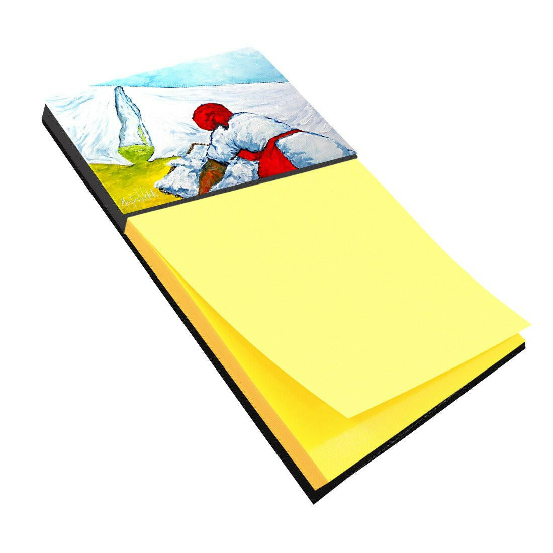 Must Be Monday Watercolor Sticky Note Holder Refillable Dispenser Desk Accessory 3x3 Pad Gift