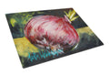 Vegetables - Onion One-Yun Cutting Board Tempered Glass Kitchen Cutting Surface, Heat Resistant Chopping, Non-Slip Feet, Food Prep & Serving