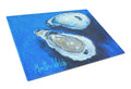 Oysters Seafood Four Cutting Board Tempered Glass Kitchen Cutting Surface, Heat Resistant Chopping, Non-Slip Feet, Food Prep & Serving