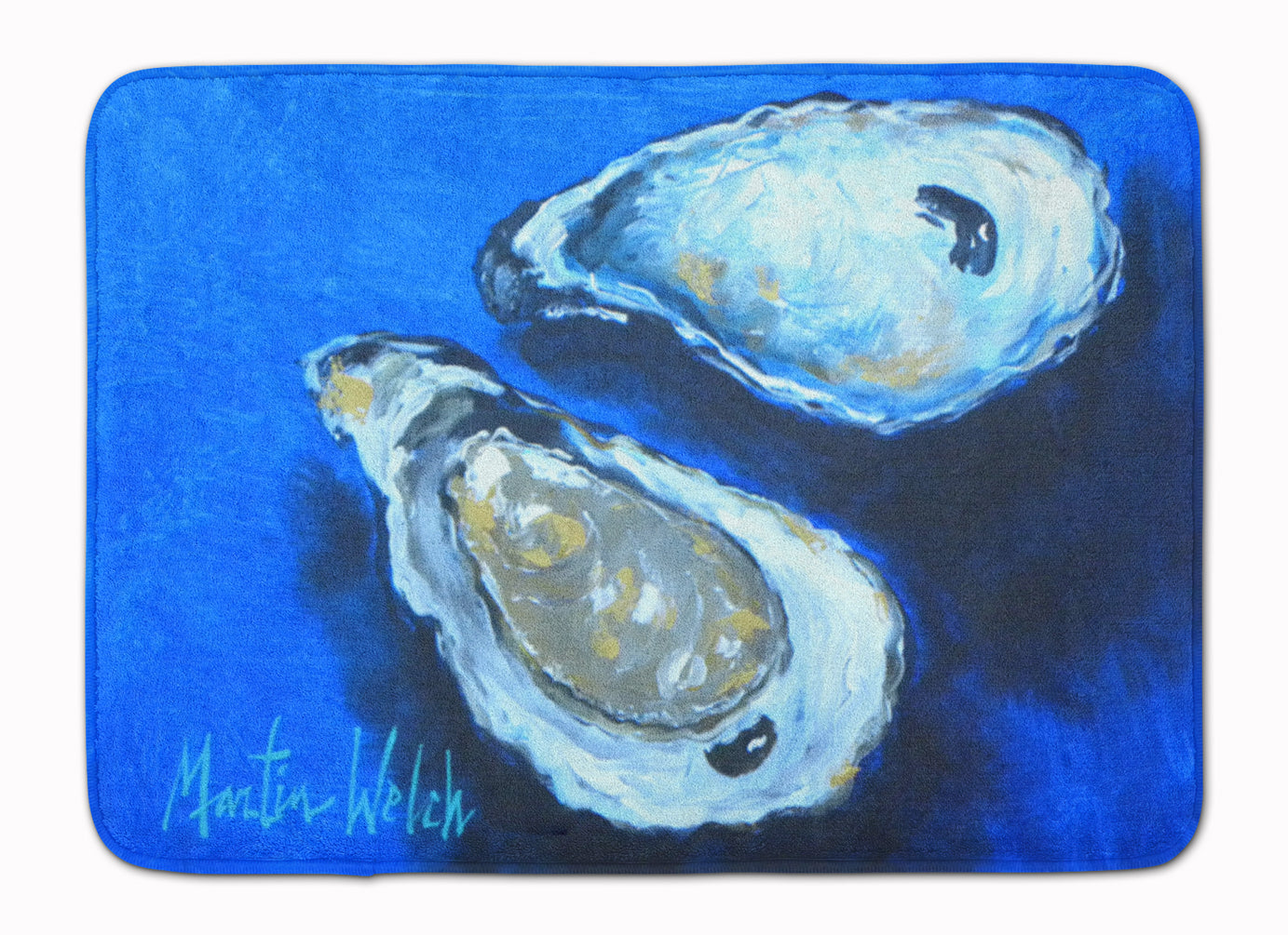Oysters Seafood Four Memory Foam Kitchen Mat Machine Washable Anti-Fatigue Cushion Comfort Bath or Kitchen Rug