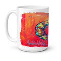Shrimp Seafood Three Ceramic Coffee Mug 15 oz Decorative Large C Handle Mug Cup for Tea, Cocoa Hot Chocolate