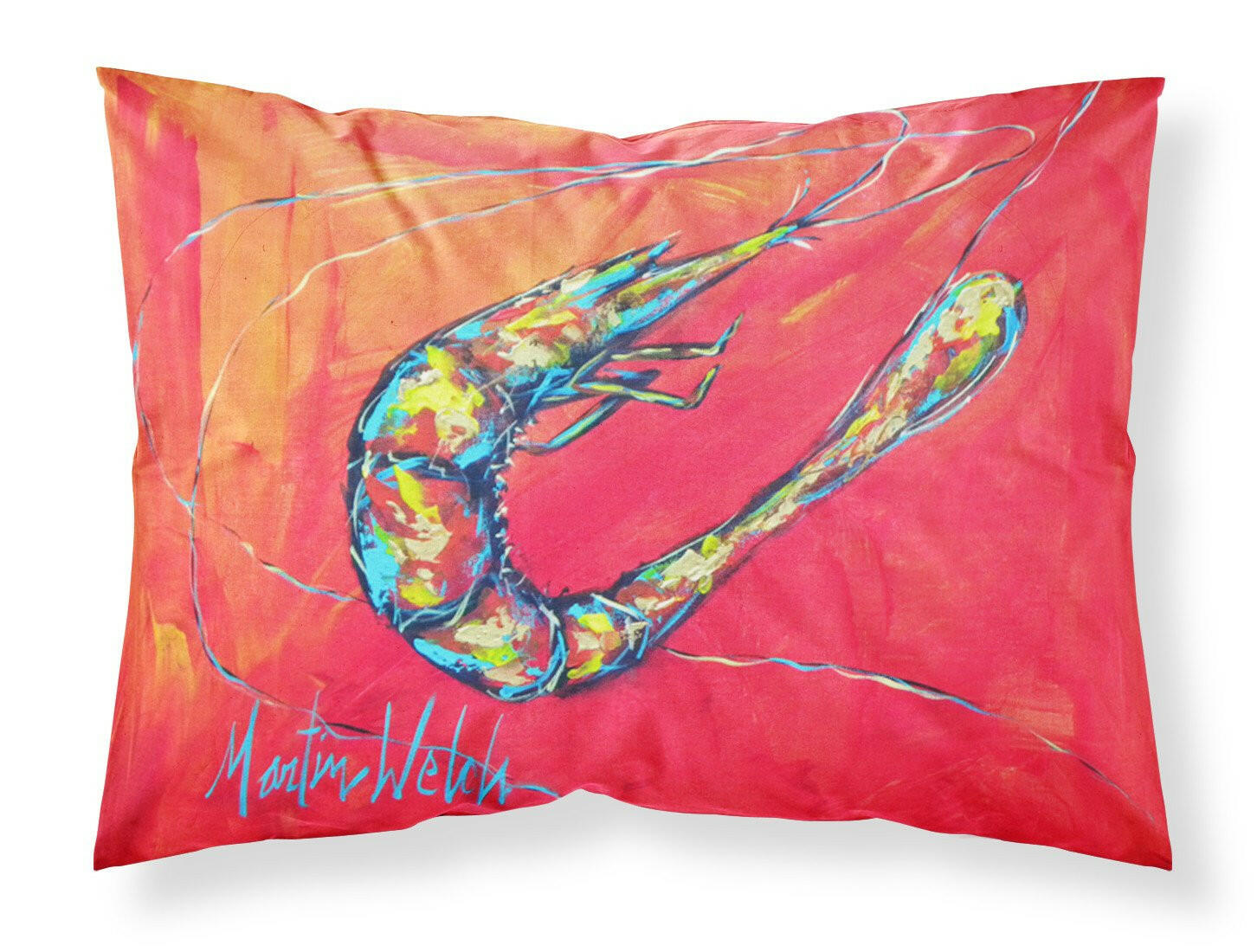 Shrimp Seafood Three Standard Pillowcase Lightweight Super Soft Easy Care Decorative Artwork Pillowcase, Standard