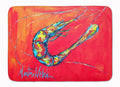 Shrimp Seafood Three Memory Foam Kitchen Mat Machine Washable Anti-Fatigue Cushion Comfort Bath or Kitchen Rug