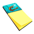 Shrimp Teal Shrimp Watercolor Sticky Note Holder Refillable Dispenser Desk Accessory 3x3 Pad Gift