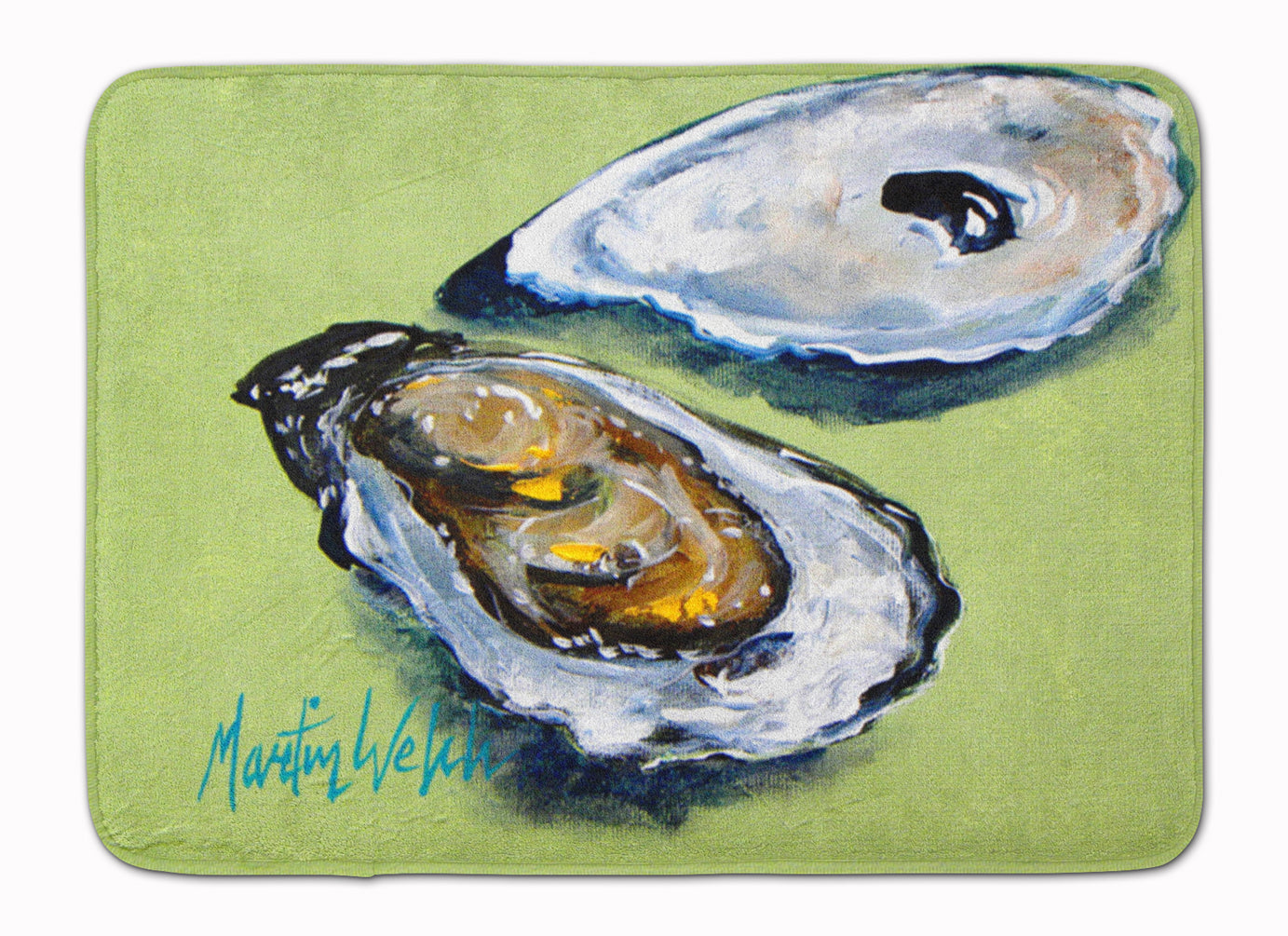 Oysters Two Shells Memory Foam Kitchen Mat Machine Washable Anti-Fatigue Cushion Comfort Bath or Kitchen Rug