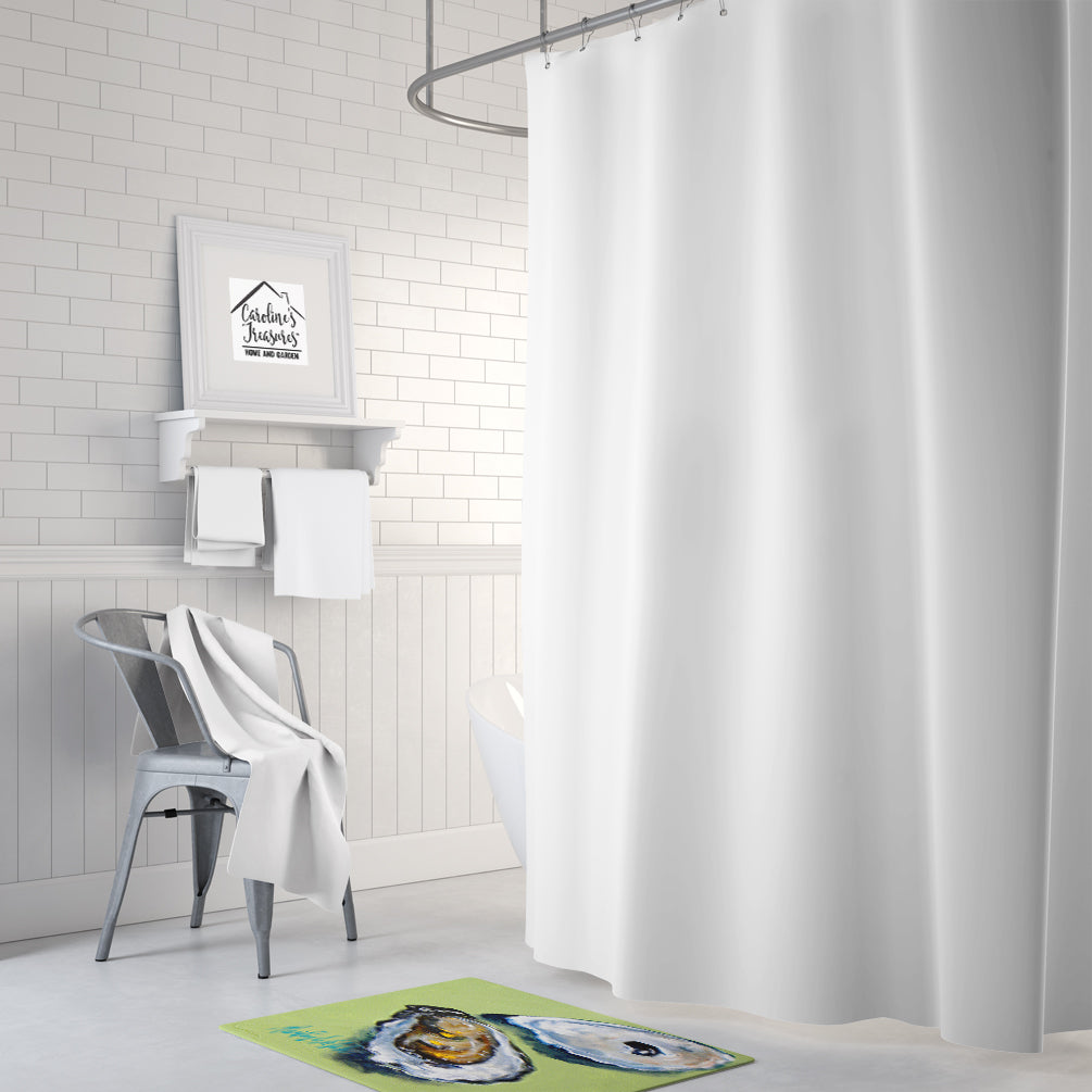 Oysters Two Shells Memory Foam Kitchen Mat Machine Washable Anti-Fatigue Cushion Comfort Bath or Kitchen Rug