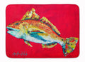 Fish - Red Fish Woo Hoo Memory Foam Kitchen Mat Machine Washable Anti-Fatigue Cushion Comfort Bath or Kitchen Rug