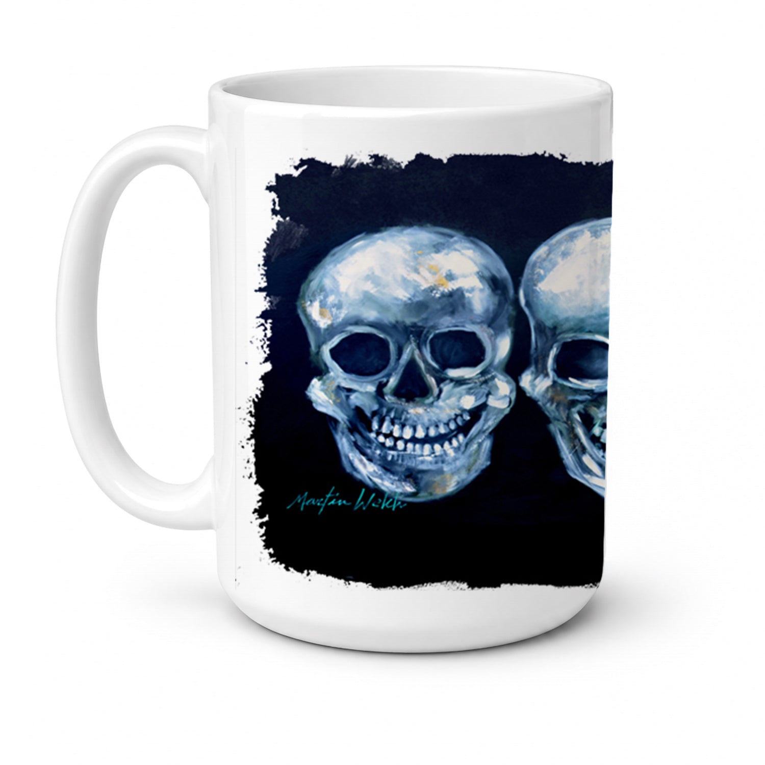 Ekk A Meece Ceramic Coffee Mug 15 oz Decorative Large C Handle Mug Cup for Tea, Cocoa Hot Chocolate