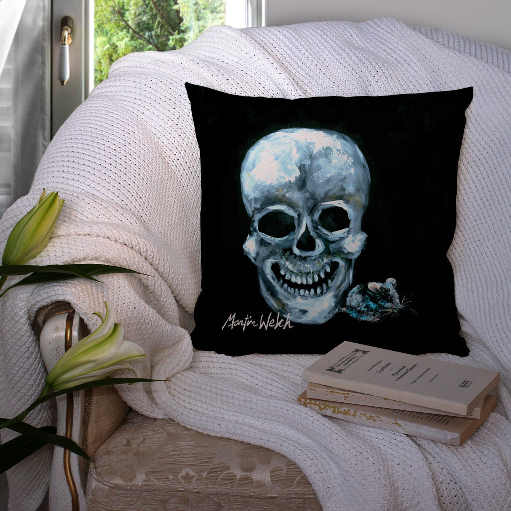Ekk A Meece Decorative Throw Pillow 14x14 Indoor Outdoor Accent Cushion, Fabric Cover with Insert for Sofa, Bed, Porch & Living Room