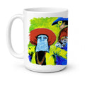 Mardi Gras Ceramic Coffee Mug 15 oz Decorative Large C Handle Mug Cup for Tea, Cocoa Hot Chocolate