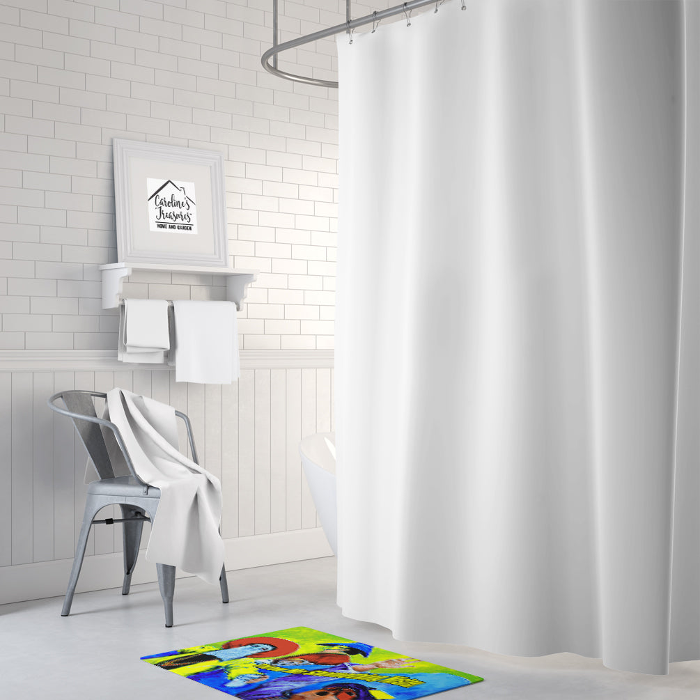 Mardi Gras Throw me something mister Memory Foam Kitchen Mat Machine Washable Anti-Fatigue Cushion Comfort Bath or Kitchen Rug