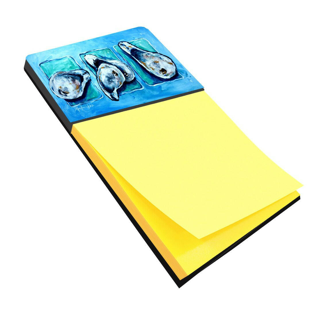 Oysters Oyster + Oyster = Oysters Watercolor Sticky Note Holder Refillable Dispenser Desk Accessory 3x3 Pad Gift