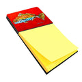 Fish - Red Fish Red Head Watercolor Sticky Note Holder Refillable Dispenser Desk Accessory 3x3 Pad Gift