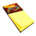 Crab Buster Brown Watercolor Sticky Note Holder Refillable Dispenser Desk Accessory 3x3 Pad Gift