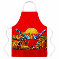 Crab Fat and Sassy Apron Cooking Kitchen Server Baking Crafts Gardening for Adult Women Men, Unisex, Large, Multicolor