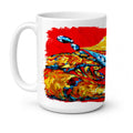 Crab Fat and Sassy Ceramic Coffee Mug 15 oz Decorative Large C Handle Mug Cup for Tea, Cocoa Hot Chocolate