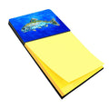 Fish Headed Downstream Watercolor Sticky Note Holder Refillable Dispenser Desk Accessory 3x3 Pad Gift