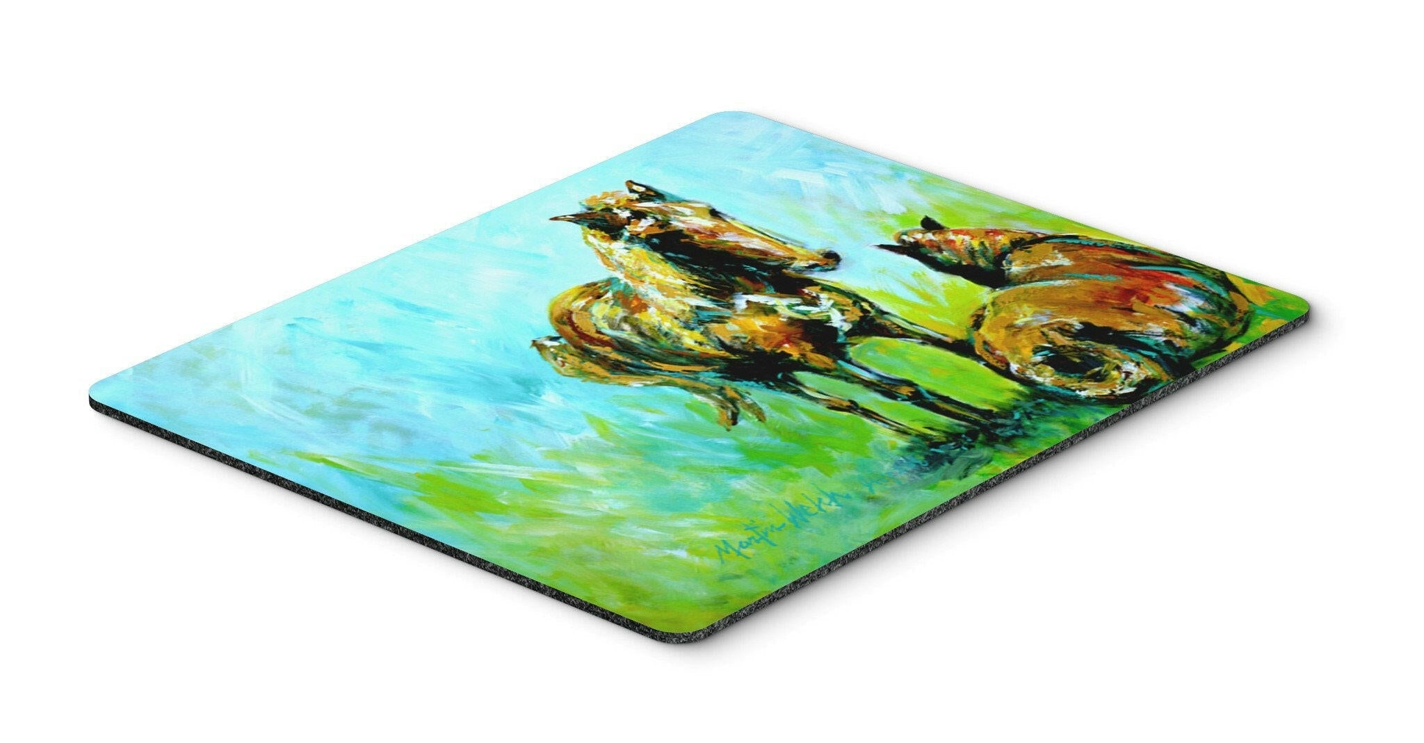 Horse Grazin Mouse Pad, Heat Resistant Trivet Hot Pad , Non Slip Rubber Desk Mat, Kitchen Counter Protector, Home Office Decor Gift