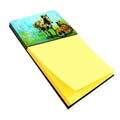 Horse Grazin Watercolor Sticky Note Holder Refillable Dispenser Desk Accessory 3x3 Pad Gift