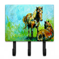 Horse Grazin Leash or Key Holder Wall Hooks, Coat Rack Wall Mount, for Hanging Keys, Towels, Aprons, Leashes