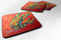 Crawfish Spicy Craw  Foam Coasters Set of 4 Cup Coasters for Indoor Outdoor, Tabletop Protection, Anti Slip, Mouse pad Material