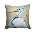 Blue Heron Smitty's Brother Decorative Throw Pillow 14x14 Indoor Outdoor Accent Cushion, Fabric Cover with Insert for Sofa, Bed, Porch & Living Room