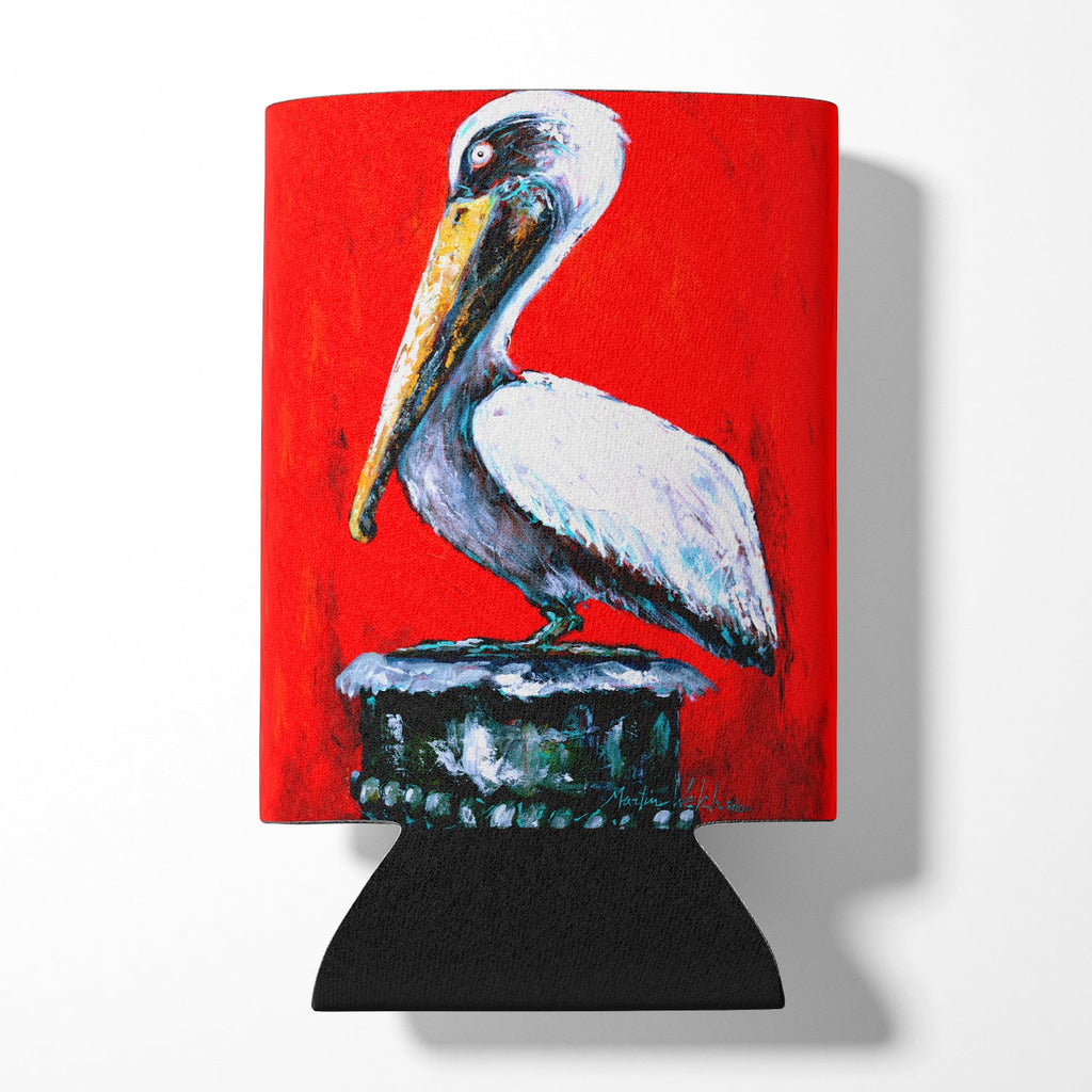 Bird - Pelican Red Dawn Can or Bottle Hugger Cooler Sleeve for Standard 12 oz Cans, Insulated Foam Beer & Soda Can Hugger Reusable