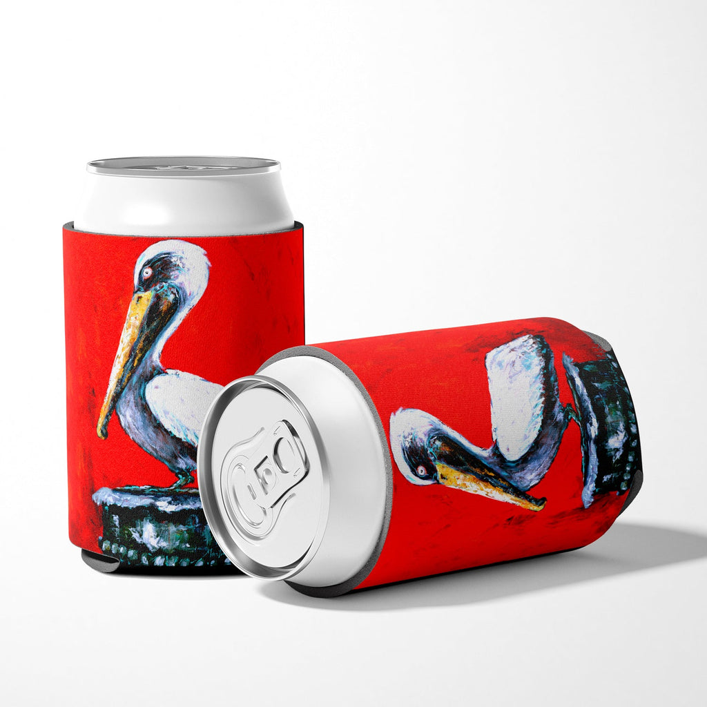 Bird - Pelican Red Dawn Can or Bottle Hugger Cooler Sleeve for Standard 12 oz Cans, Insulated Foam Beer & Soda Can Hugger Reusable